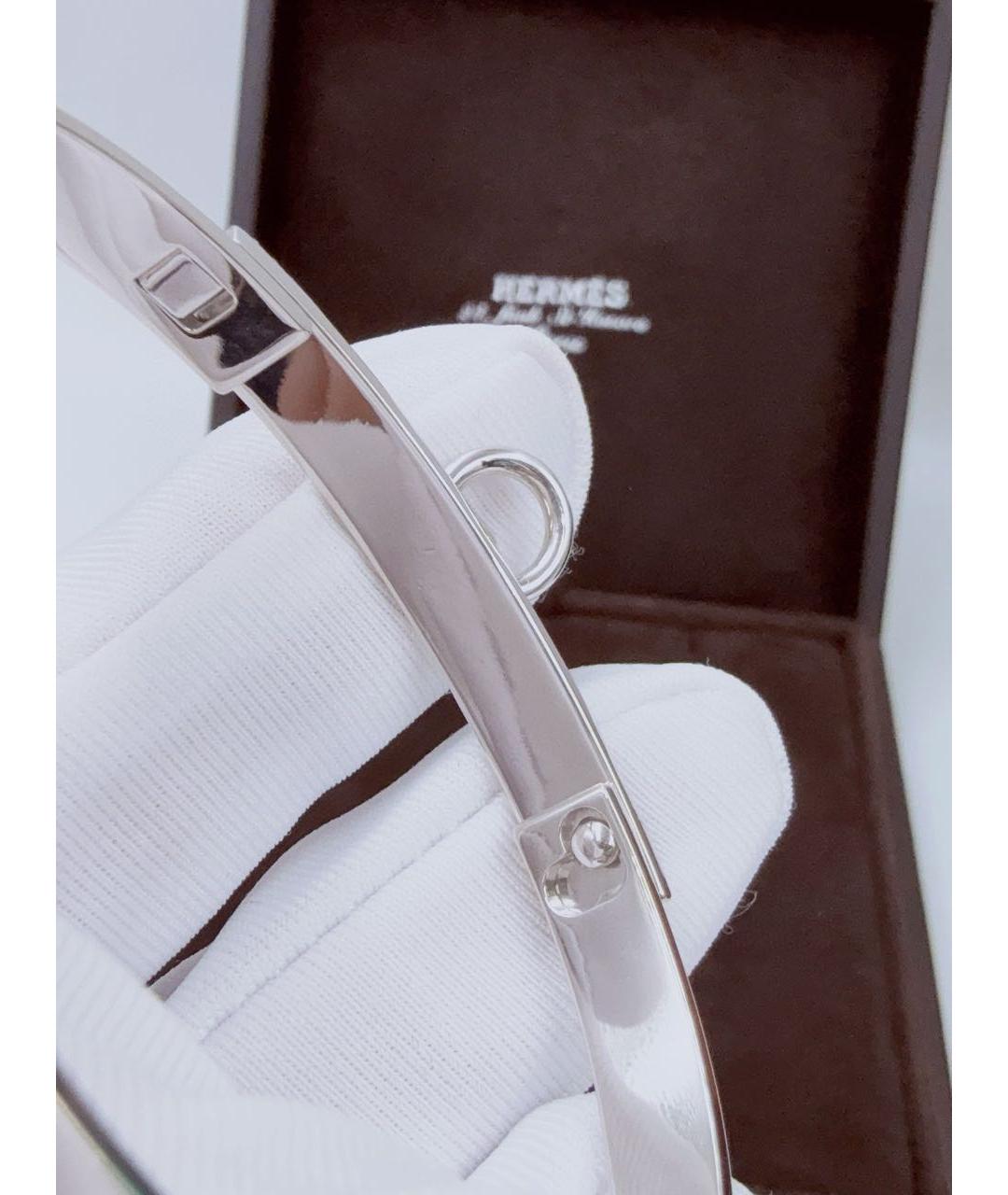 HERMES Серебрянный браслет из белого золота, фото 7