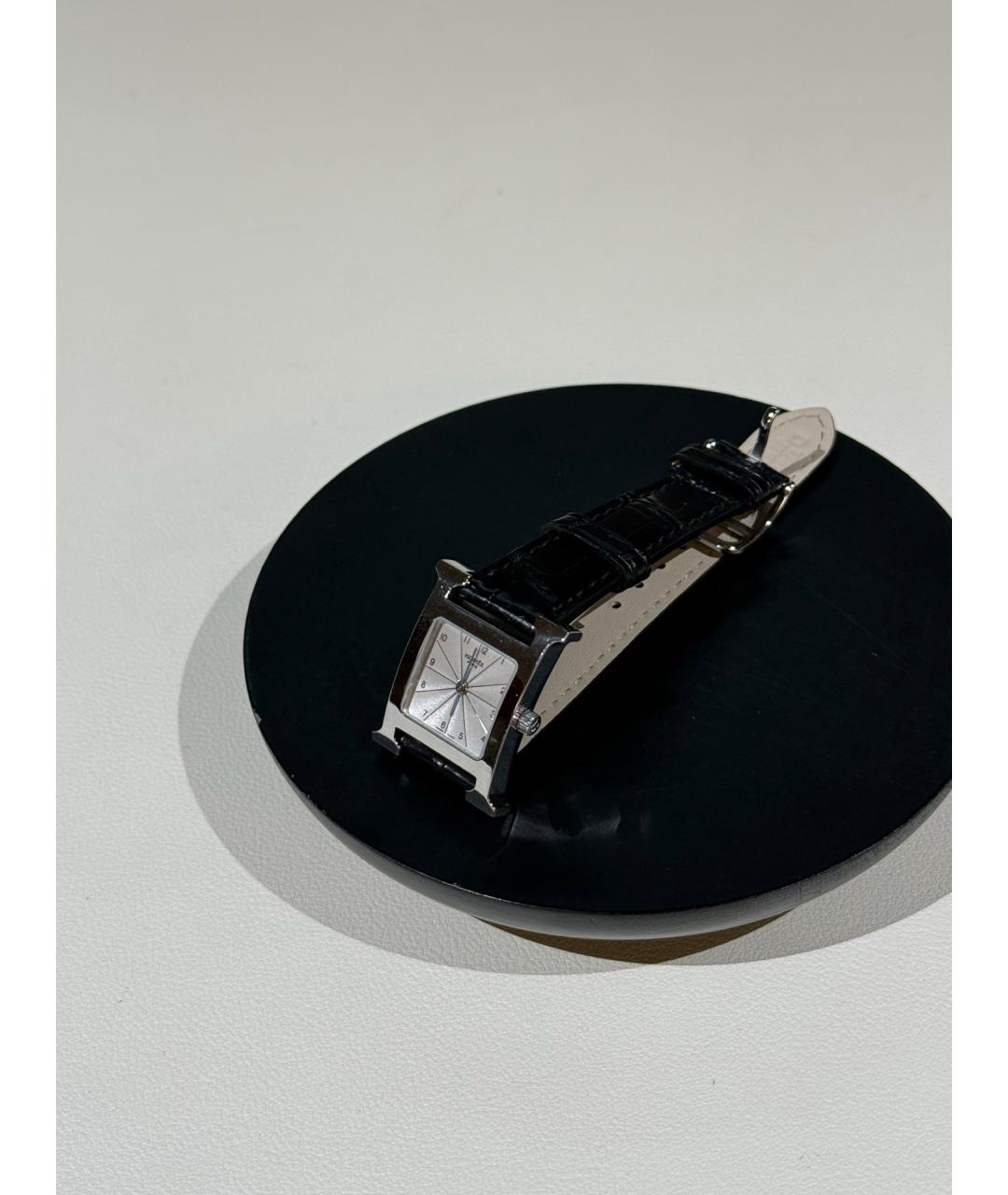 HERMES Белые стальные часы, фото 5