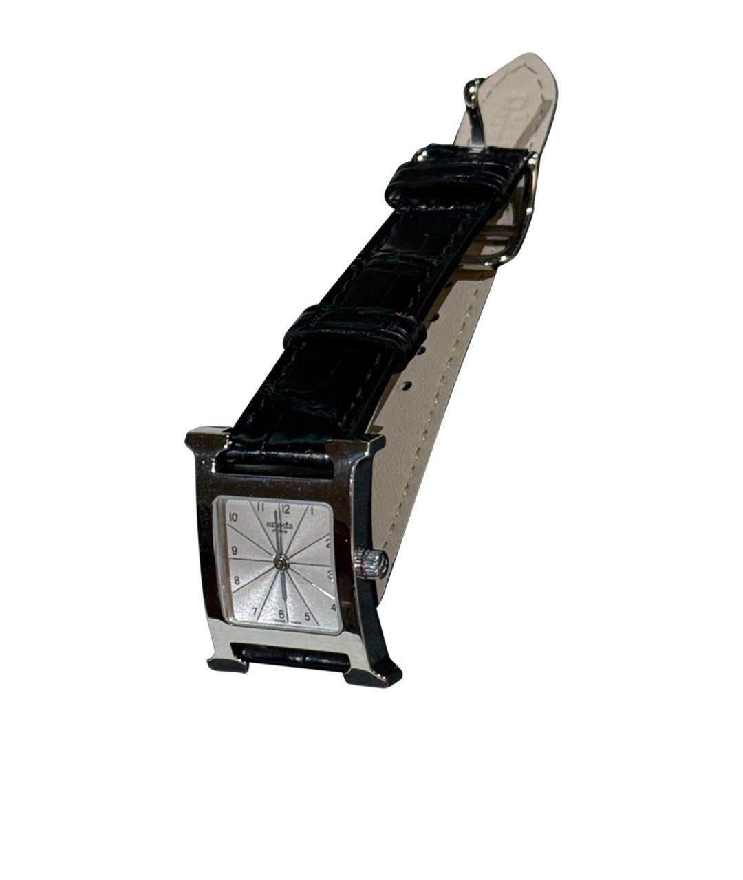 HERMES Белые стальные часы, фото 1