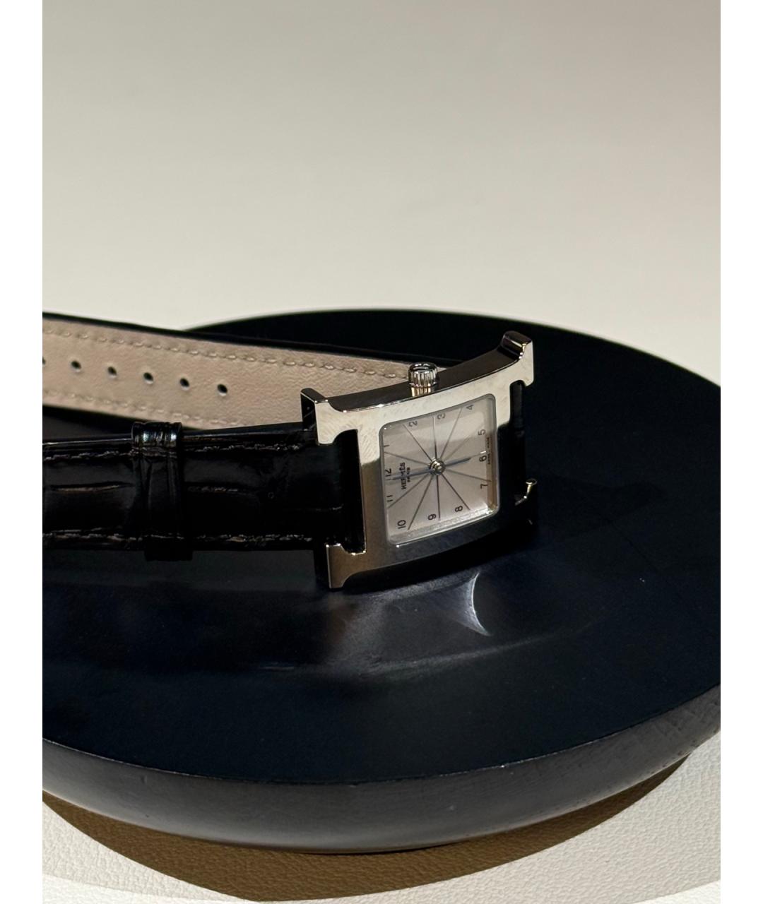 HERMES Белые стальные часы, фото 4