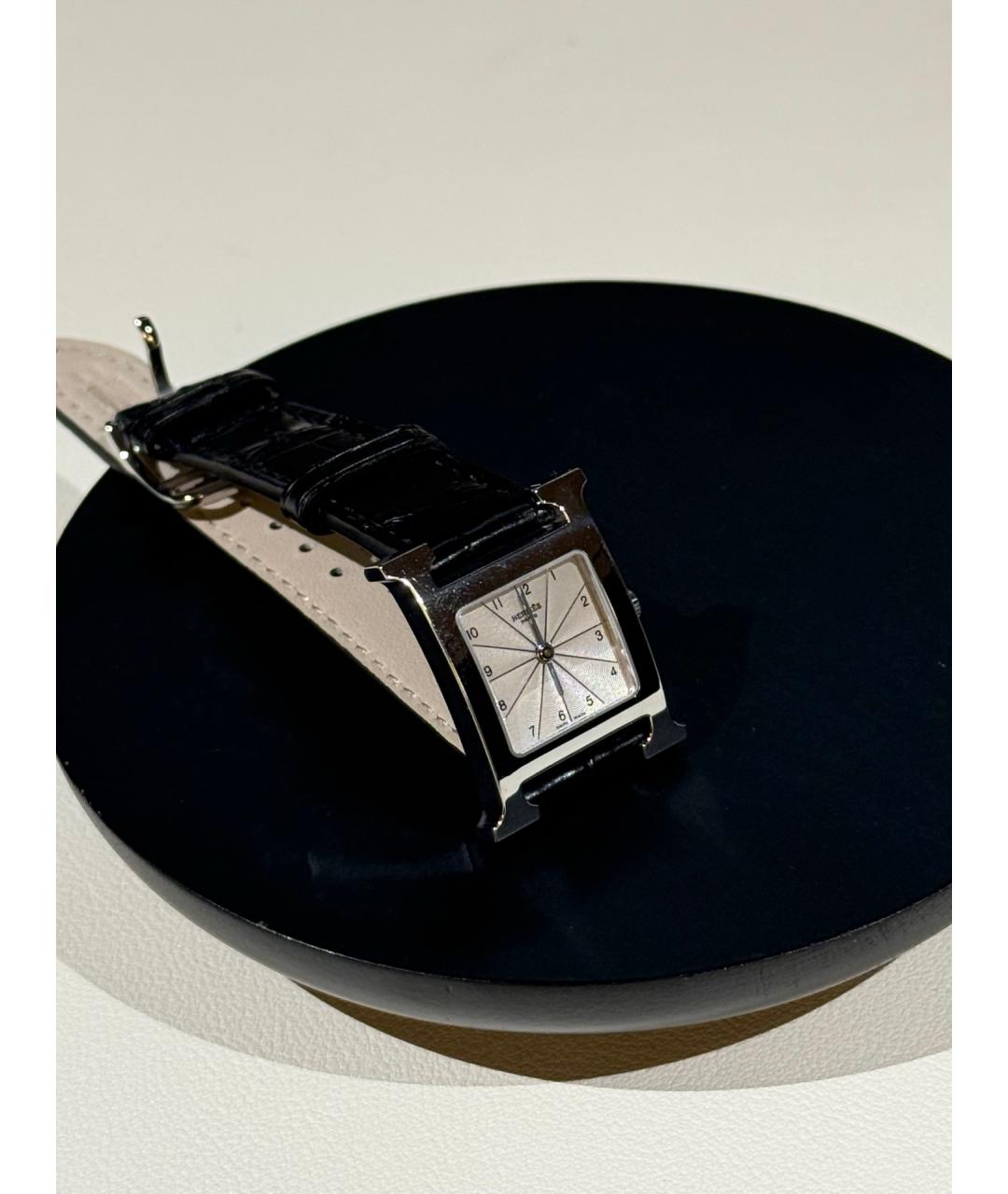 HERMES Белые стальные часы, фото 2