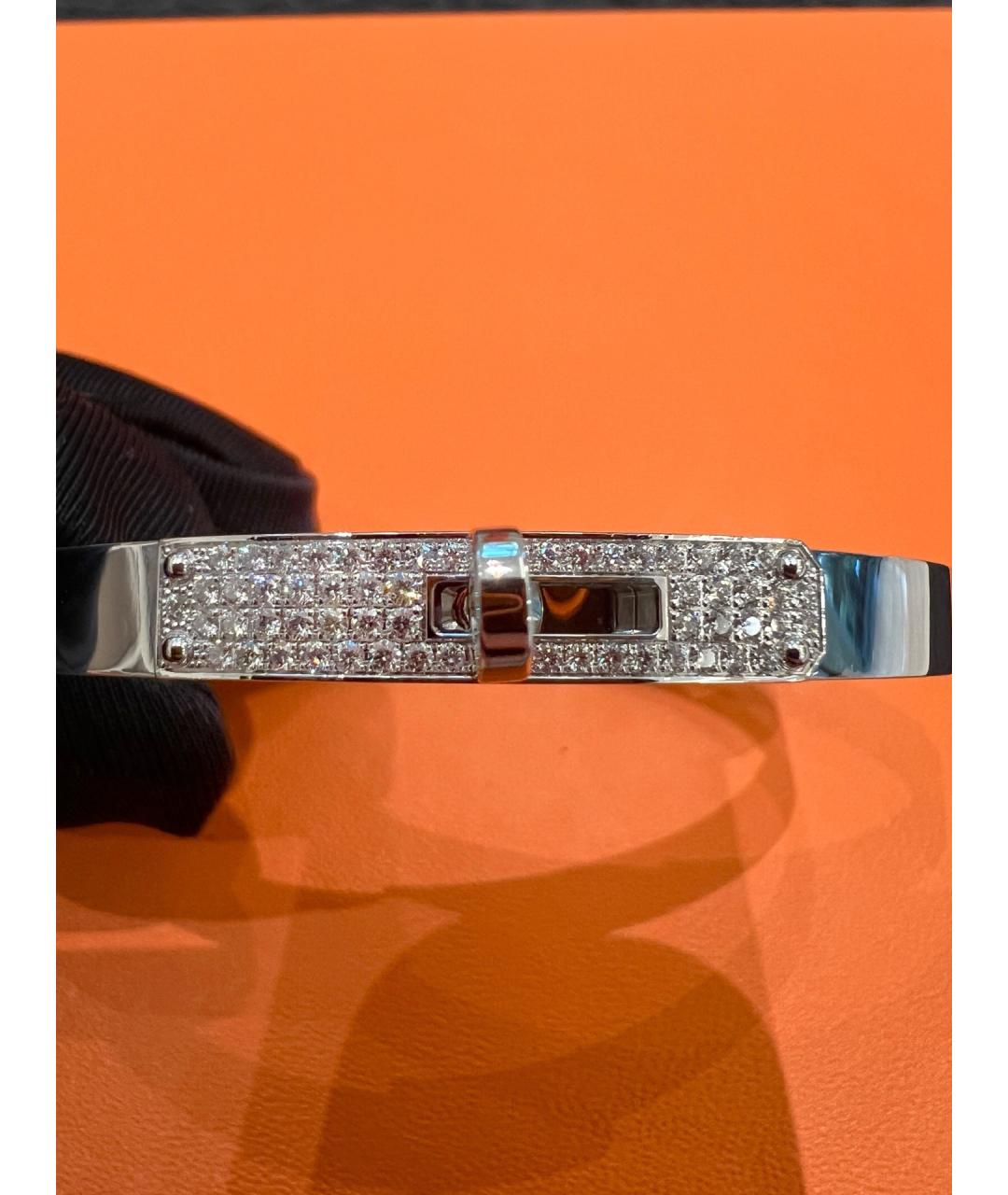 HERMES Серебрянный браслет из белого золота, фото 5
