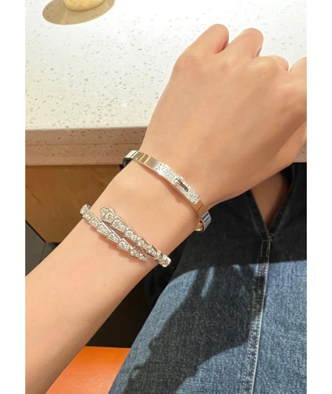 HERMES Серебрянный браслет из белого золота, фото 6