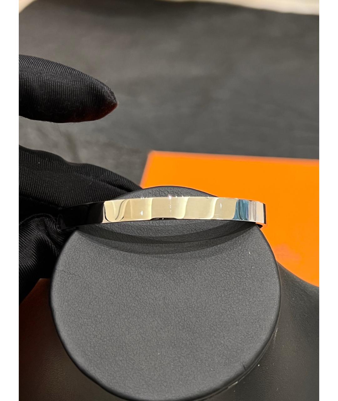 HERMES Серебрянный браслет из белого золота, фото 4