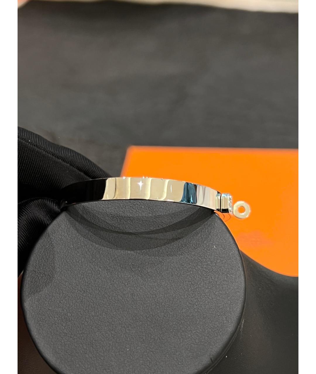 HERMES Серебрянный браслет из белого золота, фото 3