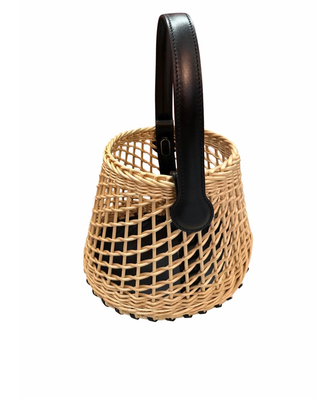 HERMES Хаки сумка с короткими ручками, фото 1