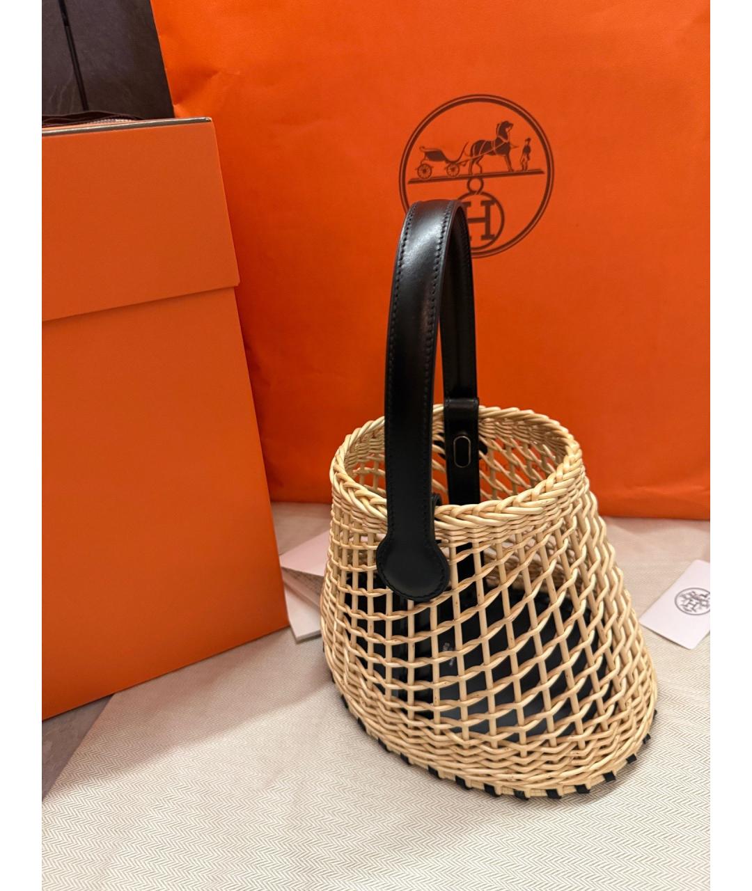 HERMES Хаки сумка с короткими ручками, фото 2