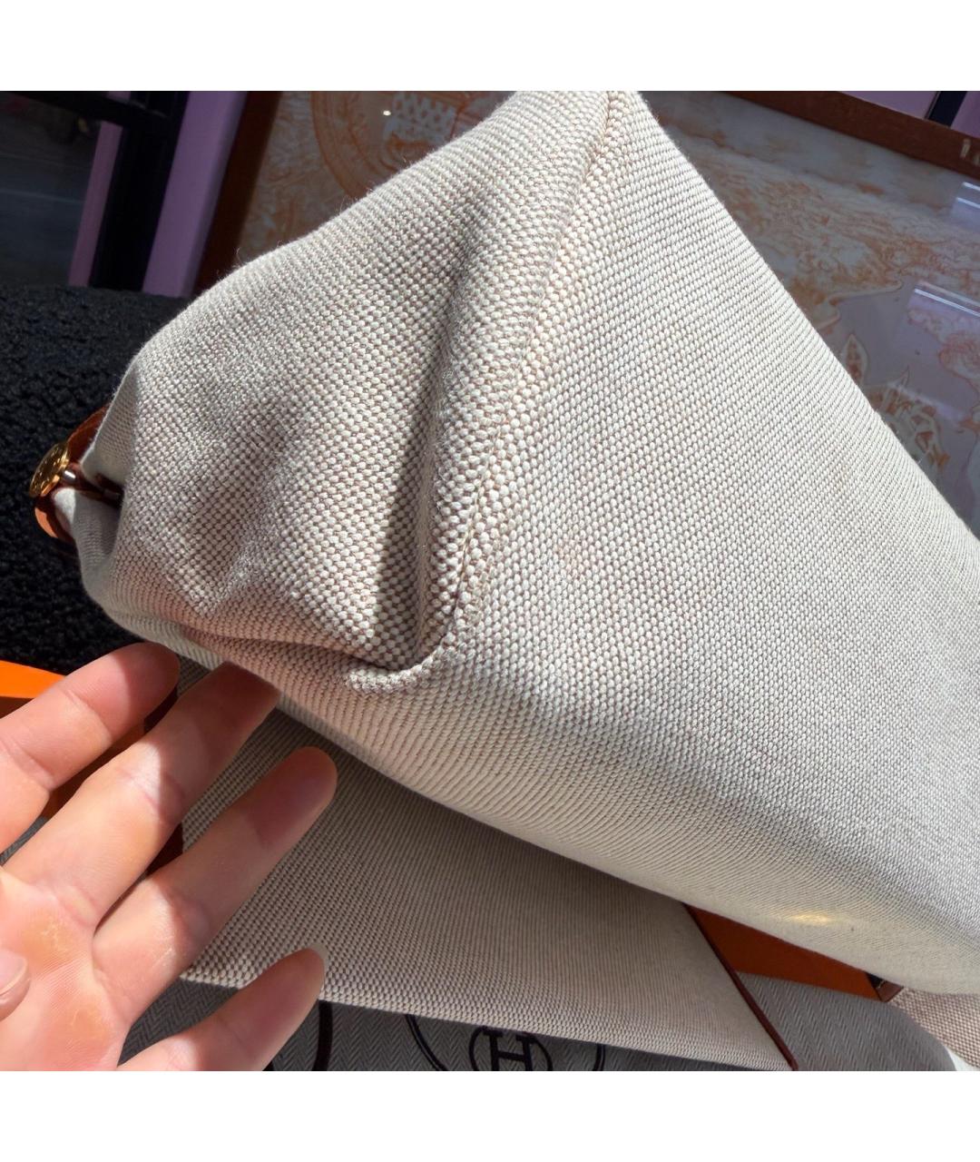 HERMES Красная деним сумка через плечо, фото 6