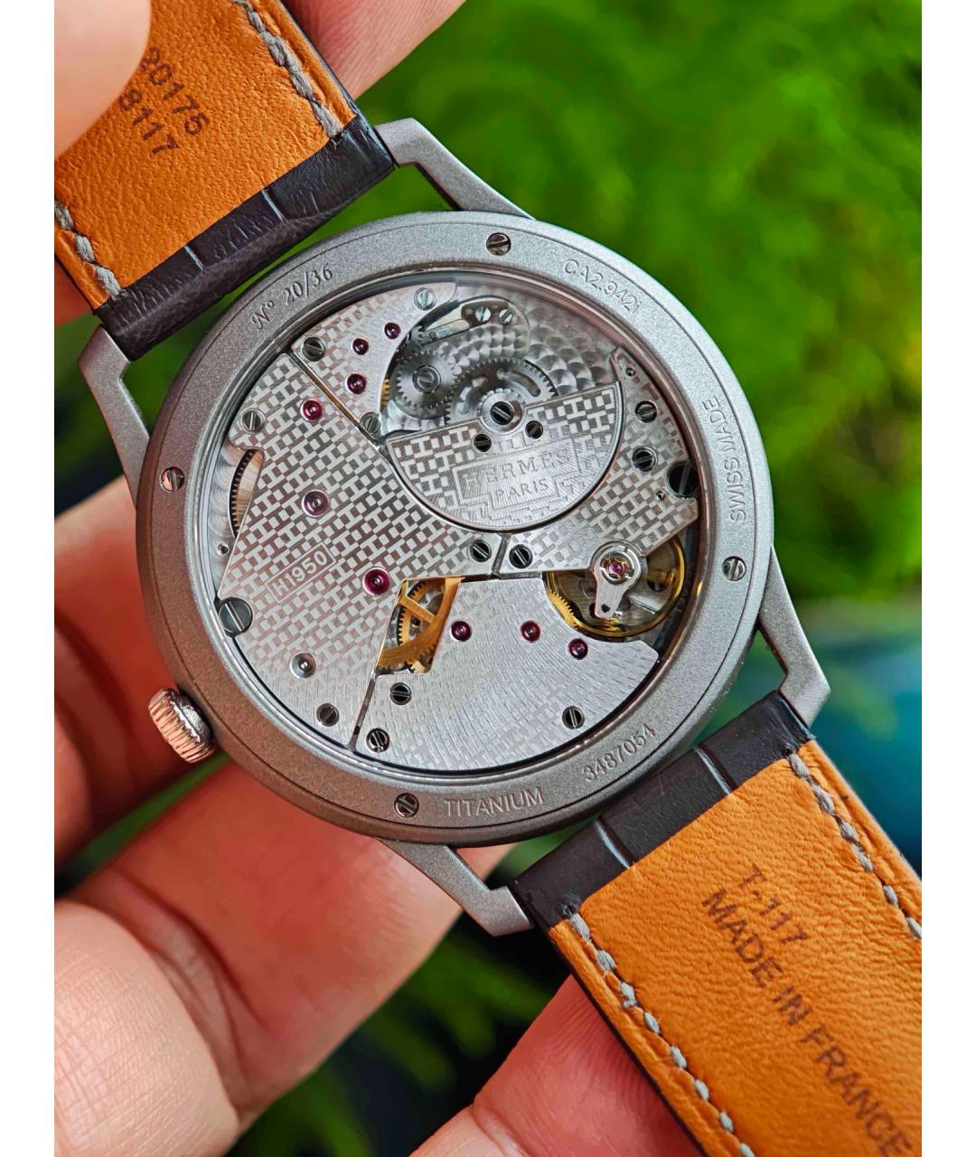 HERMES Белые часы из белого золота, фото 6