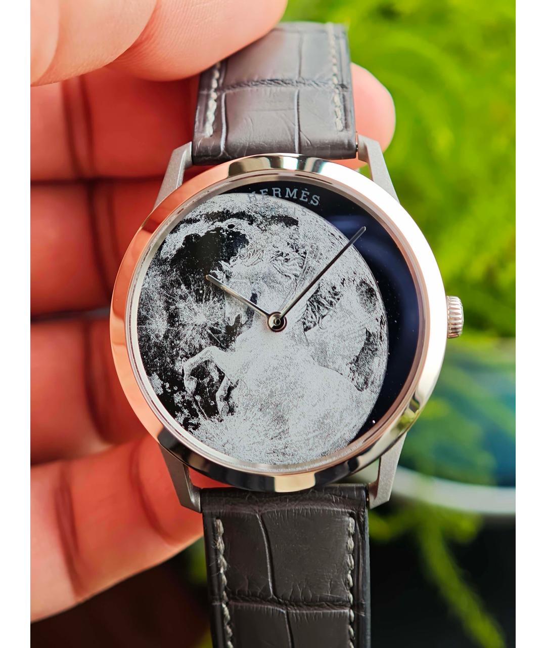 HERMES Белые часы из белого золота, фото 3