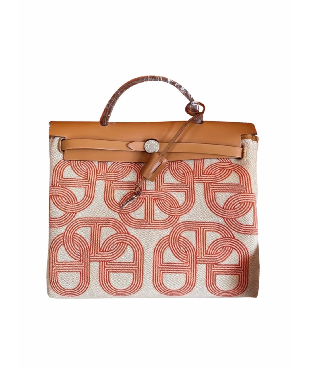 HERMES Коричневая деним сумка через плечо, фото 7