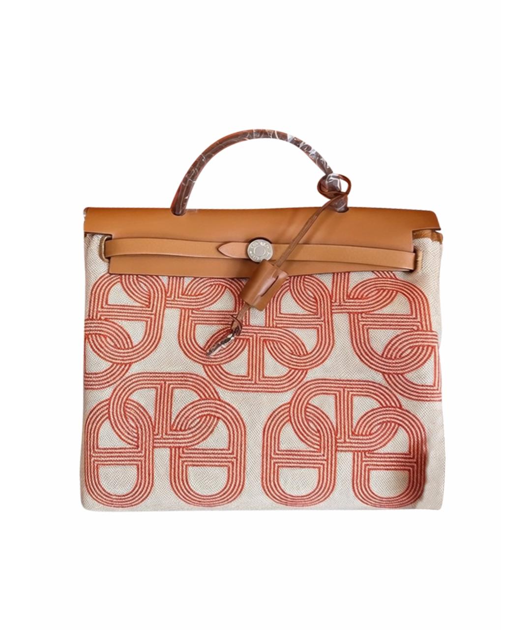 HERMES Коричневая деним сумка через плечо, фото 1