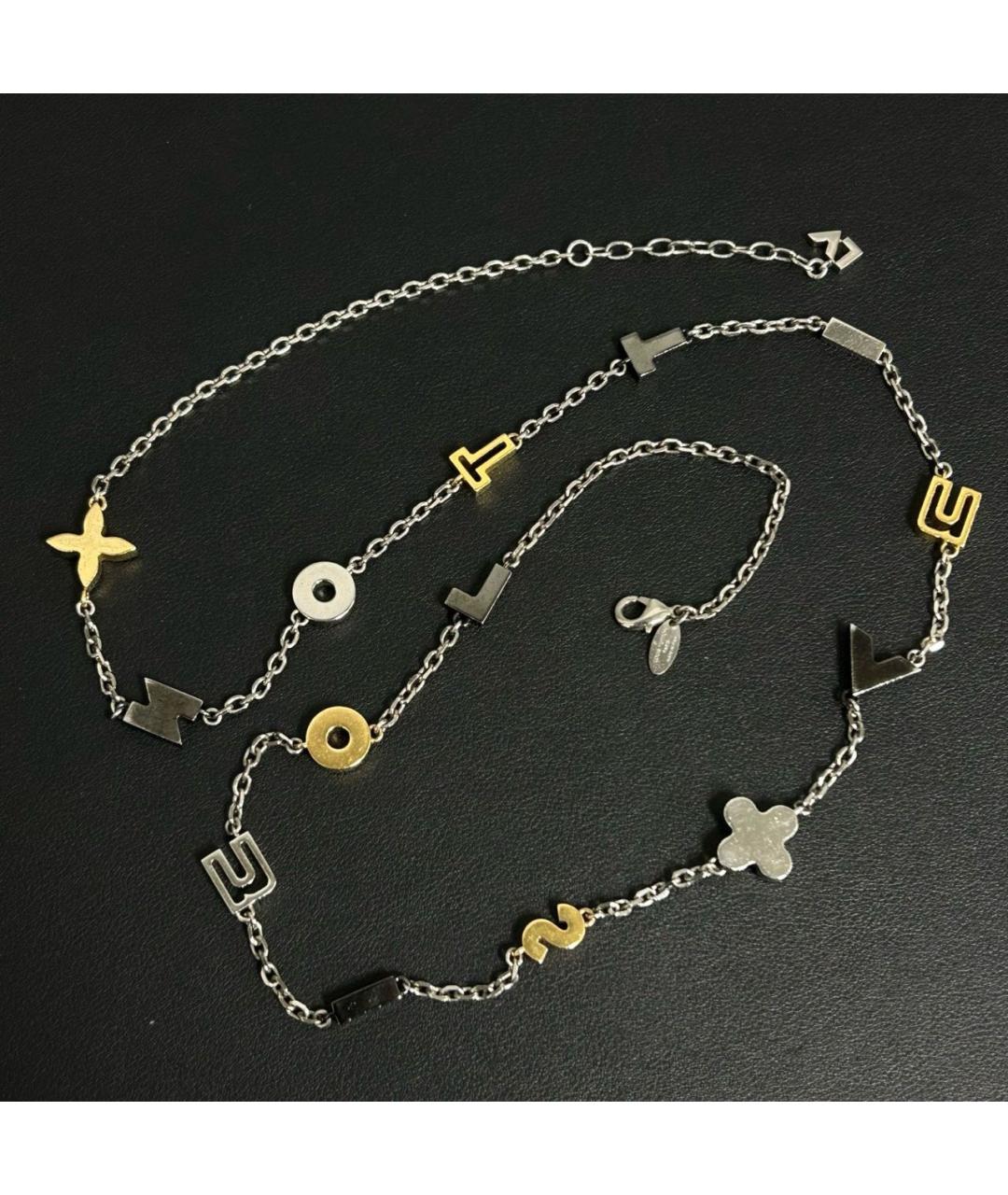 LOUIS VUITTON Золотое колье, фото 3