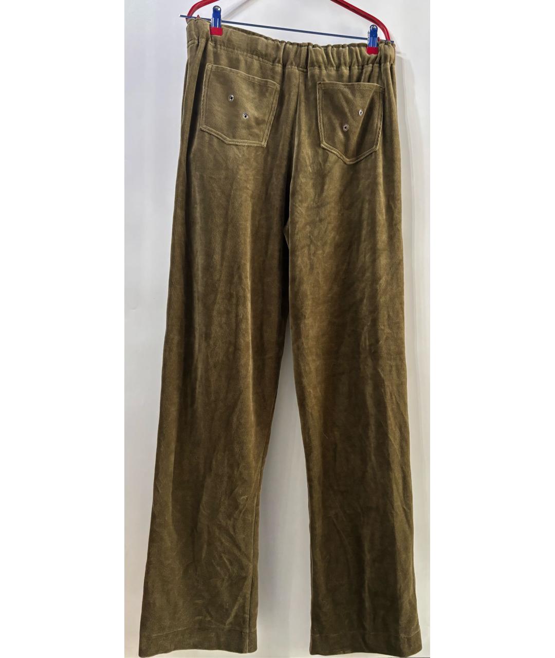 LUDOVIC DE SAINT SERNIN Хаки брюки широкие, фото 2