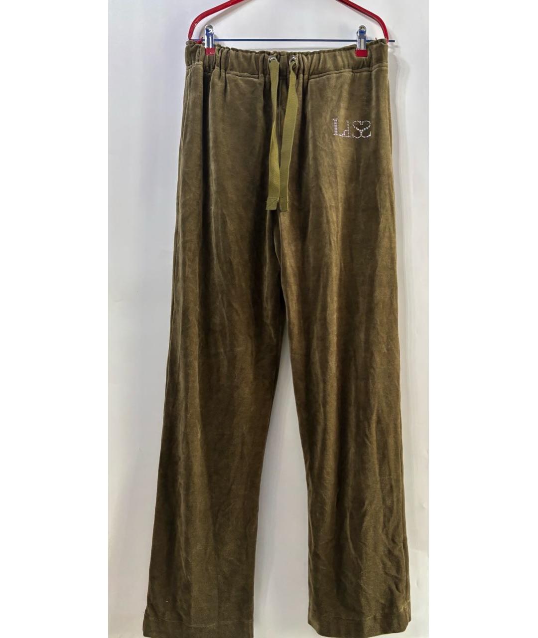 LUDOVIC DE SAINT SERNIN Хаки брюки широкие, фото 7