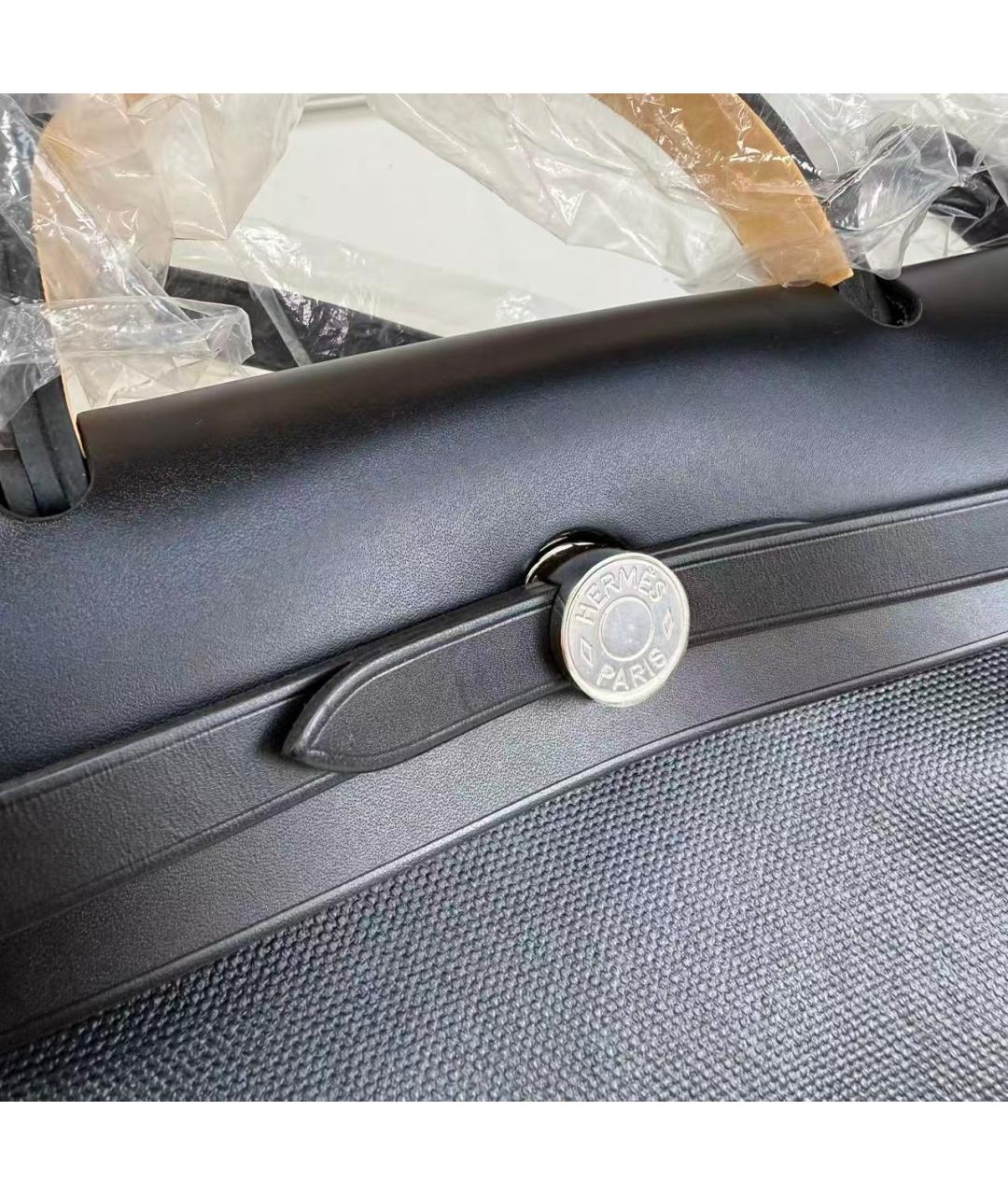 HERMES Черная деним сумка через плечо, фото 4