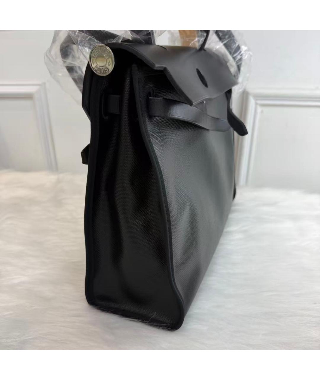 HERMES Черная деним сумка через плечо, фото 8