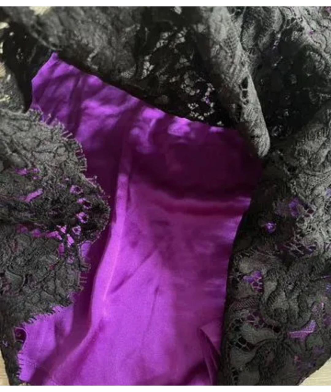 ESCADA Фиолетовая хлопковая юбка миди, фото 7