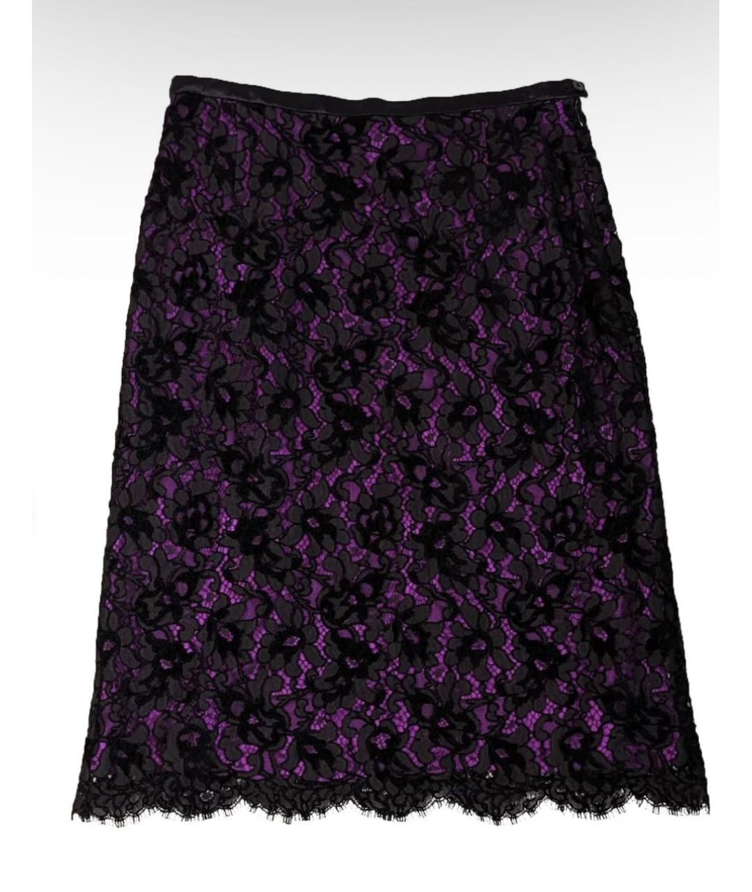 ESCADA Фиолетовая хлопковая юбка миди, фото 8