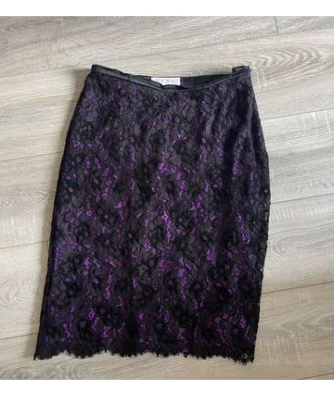 ESCADA Фиолетовая хлопковая юбка миди, фото 2