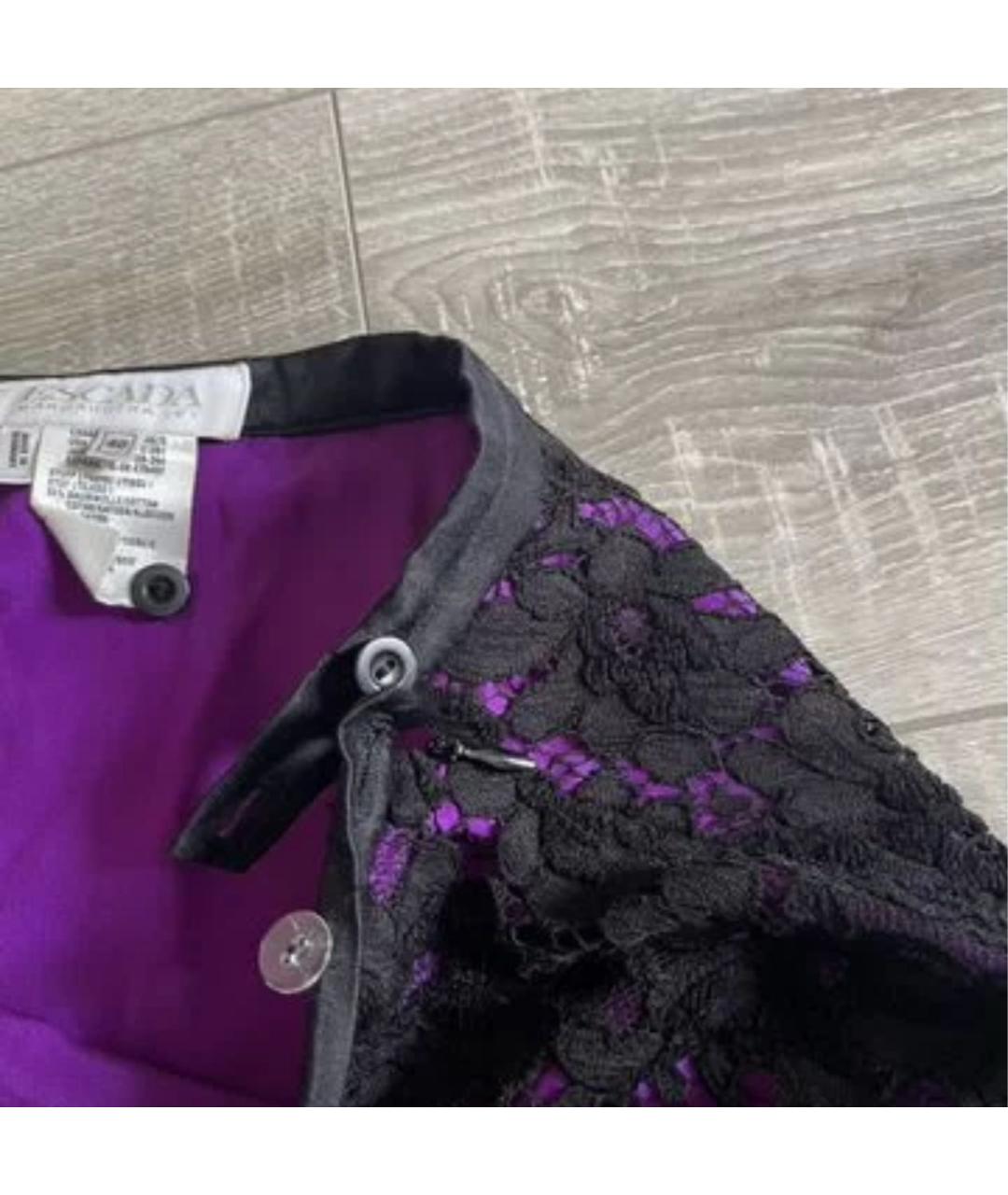 ESCADA Фиолетовая хлопковая юбка миди, фото 6