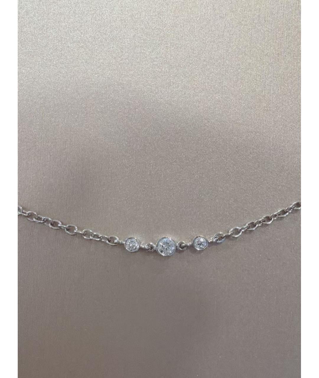 TIFFANY&CO Серебряное платиновое колье, фото 4