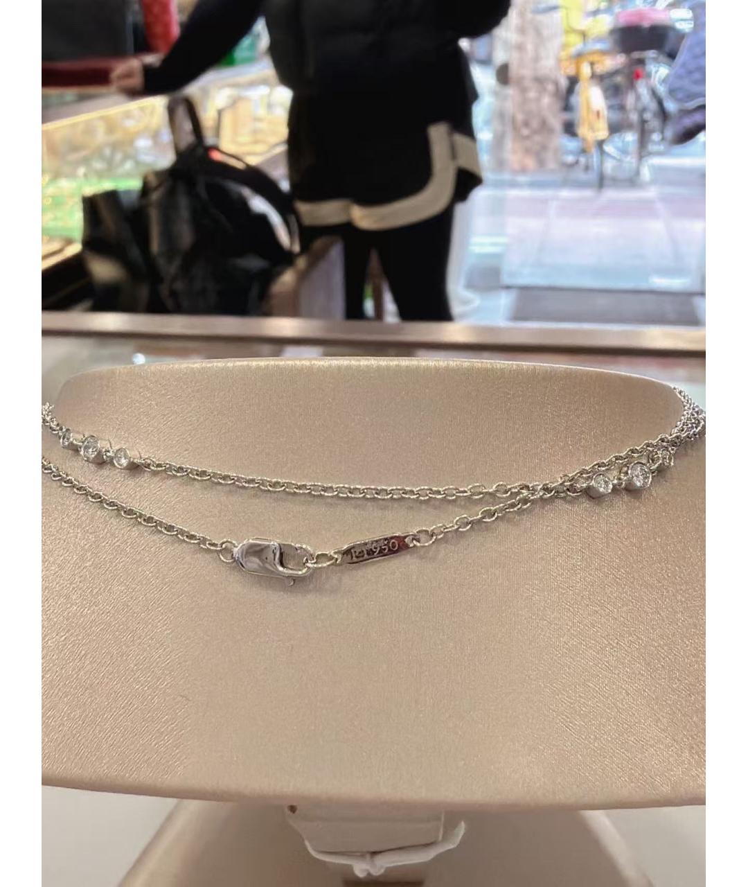 TIFFANY&CO Серебряное платиновое колье, фото 7