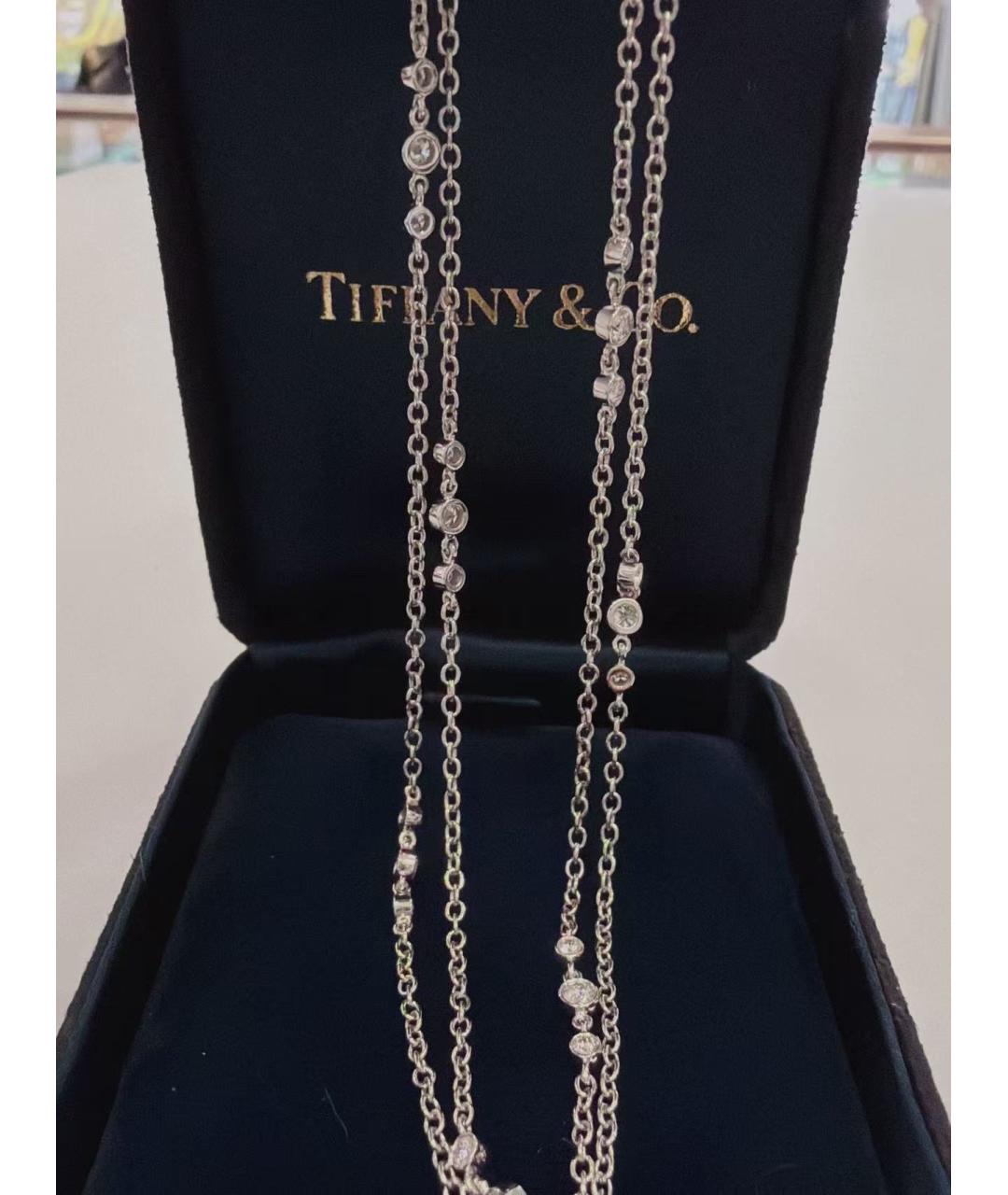 TIFFANY&CO Серебряное платиновое колье, фото 2