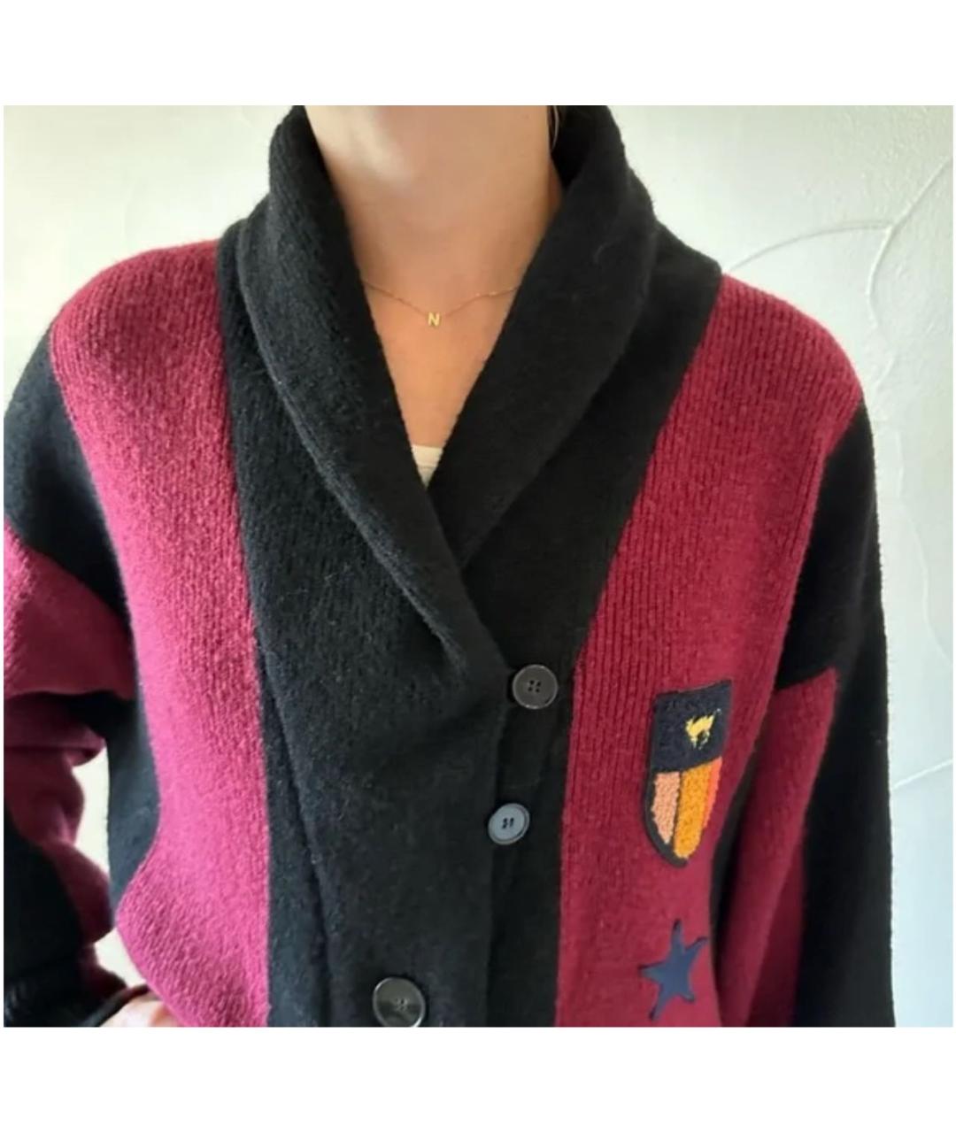 STELLA MCCARTNEY Бордовый шерстяной кардиган, фото 4