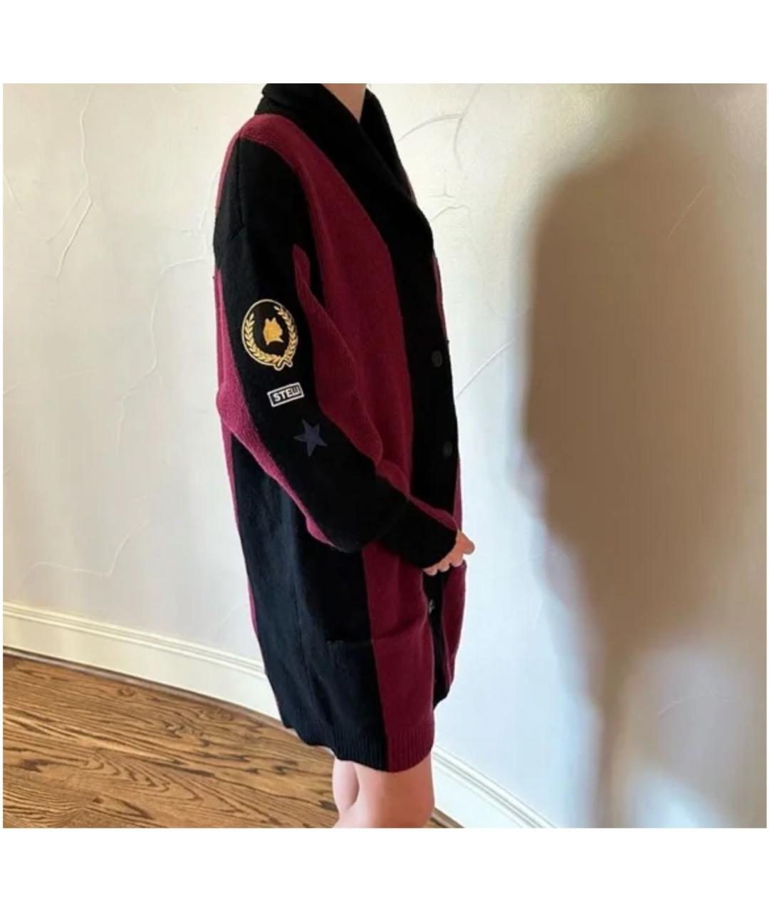 STELLA MCCARTNEY Бордовый шерстяной кардиган, фото 3