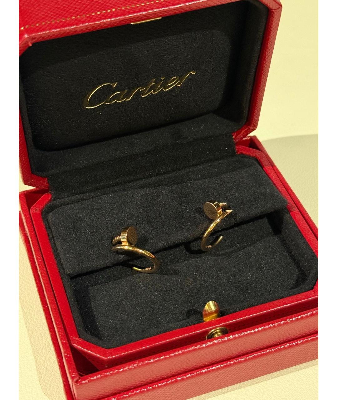 CARTIER Золотые серьги из желтого золота, фото 4