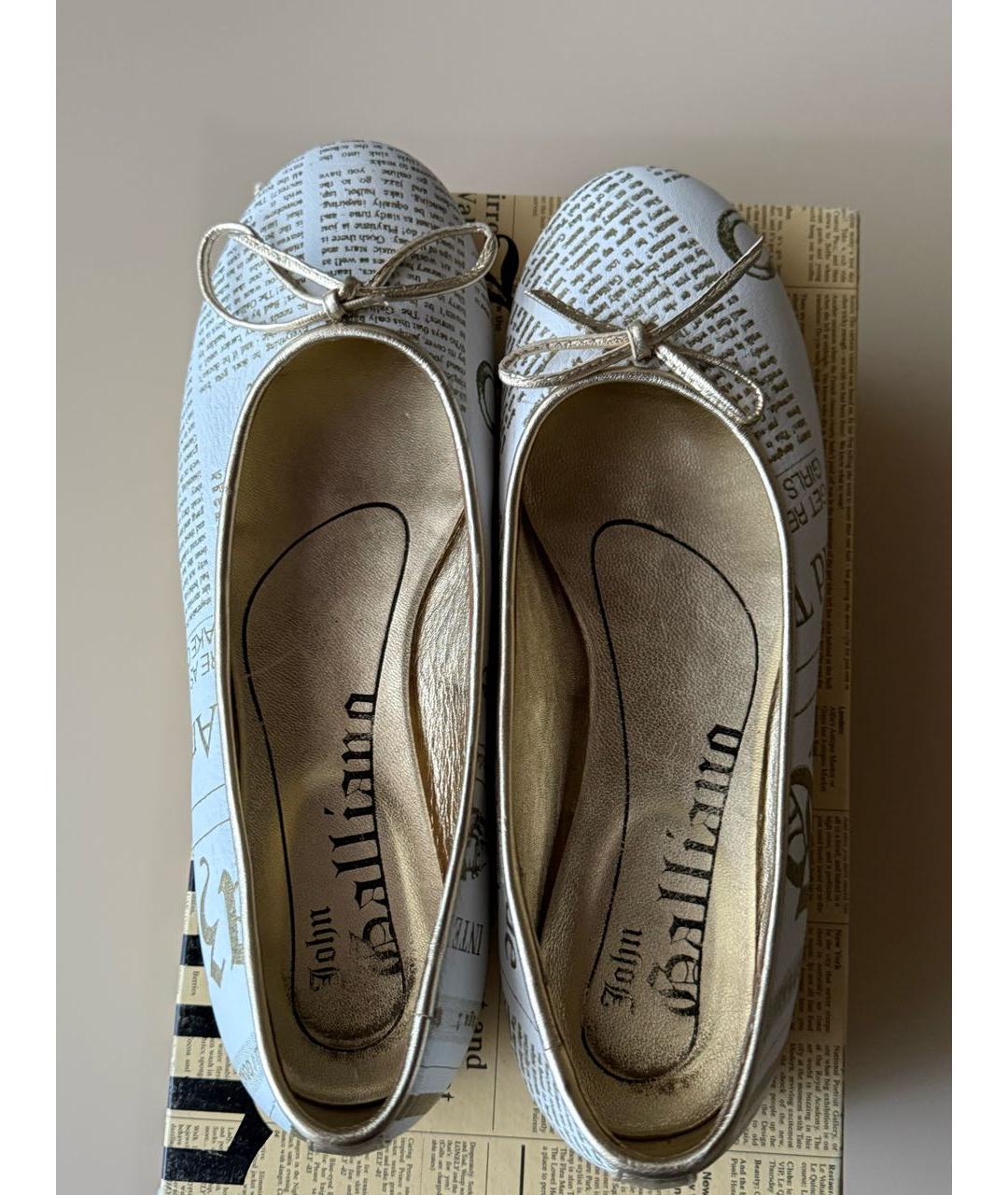 JOHN GALLIANO Кожаные балетки, фото 3