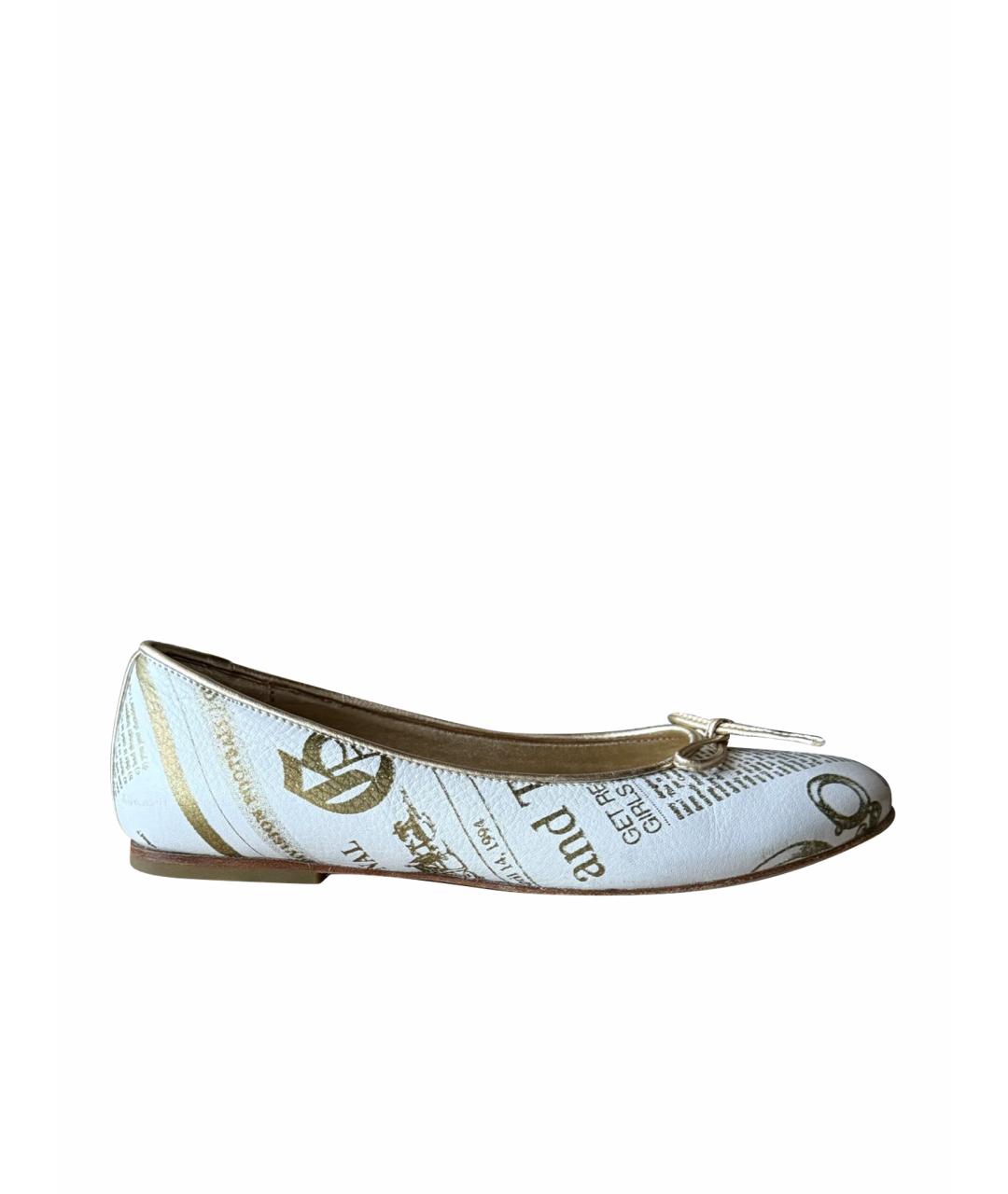 JOHN GALLIANO Кожаные балетки, фото 1