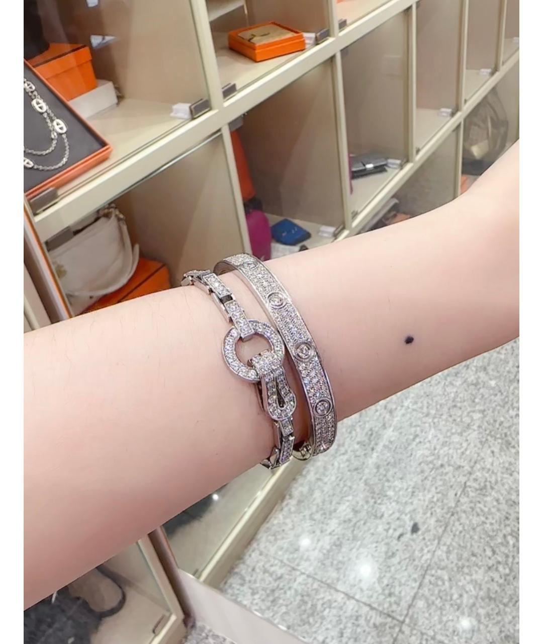 CARTIER Серебрянный браслет из белого золота, фото 8