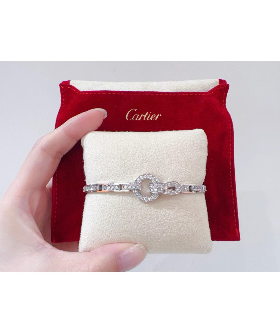 CARTIER Серебрянный браслет из белого золота, фото 9