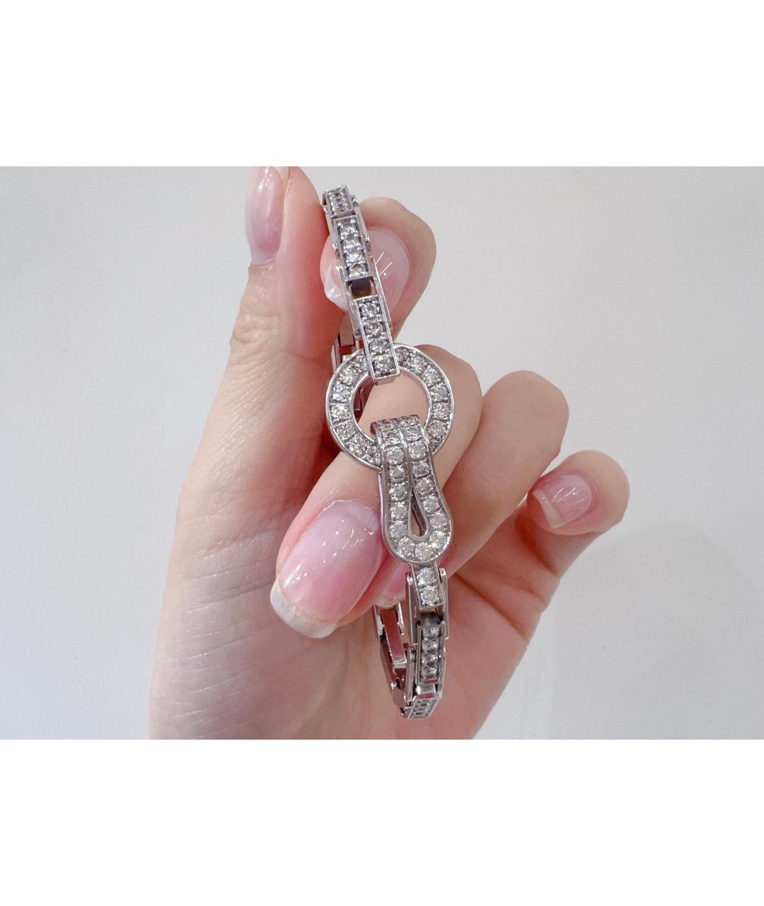 CARTIER Серебрянный браслет из белого золота, фото 5