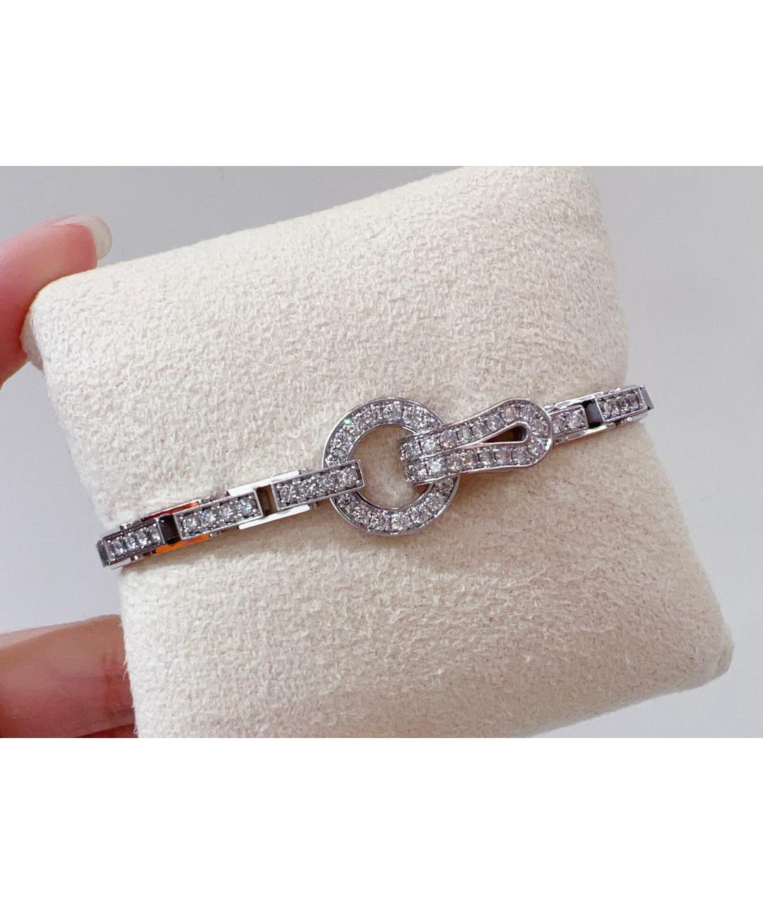 CARTIER Серебрянный браслет из белого золота, фото 2