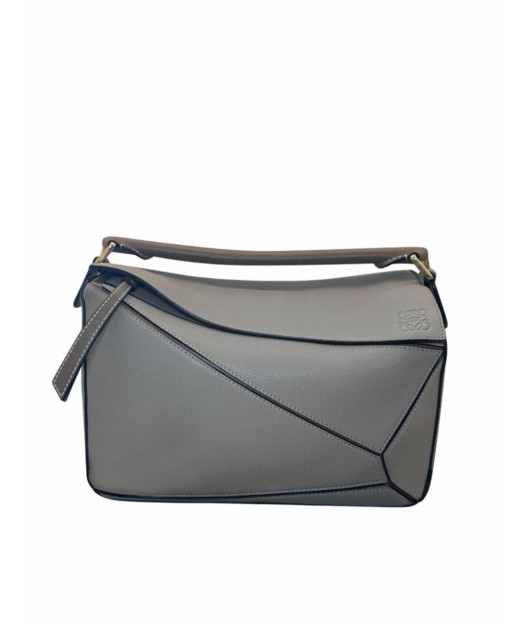 LOEWE Хаки кожаная сумка через плечо, фото 1