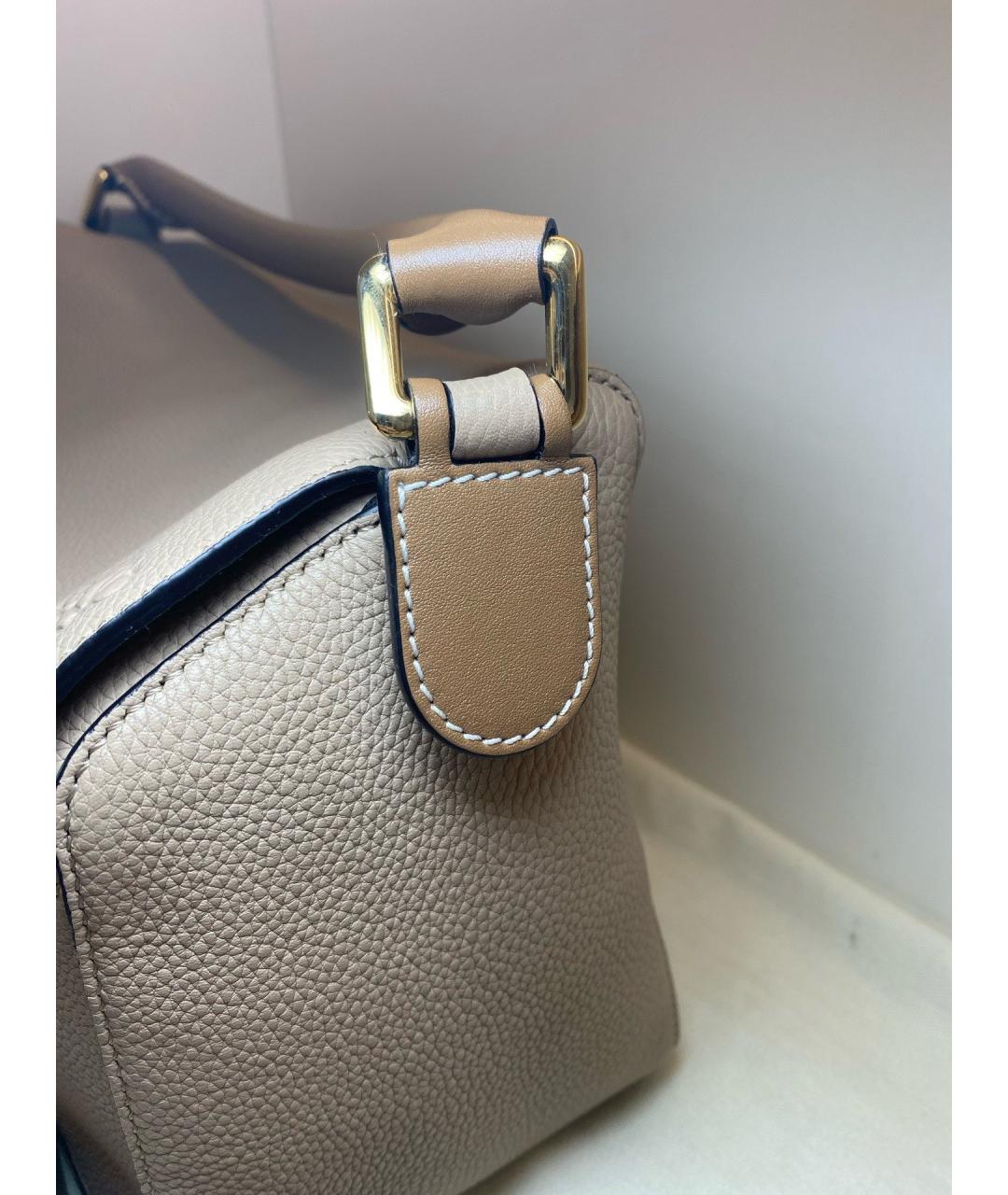 LOEWE Хаки кожаная сумка через плечо, фото 5