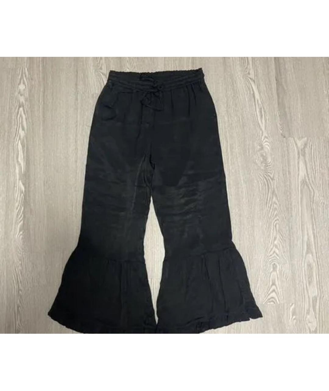 TWIN-SET Черные брюки широкие, фото 4