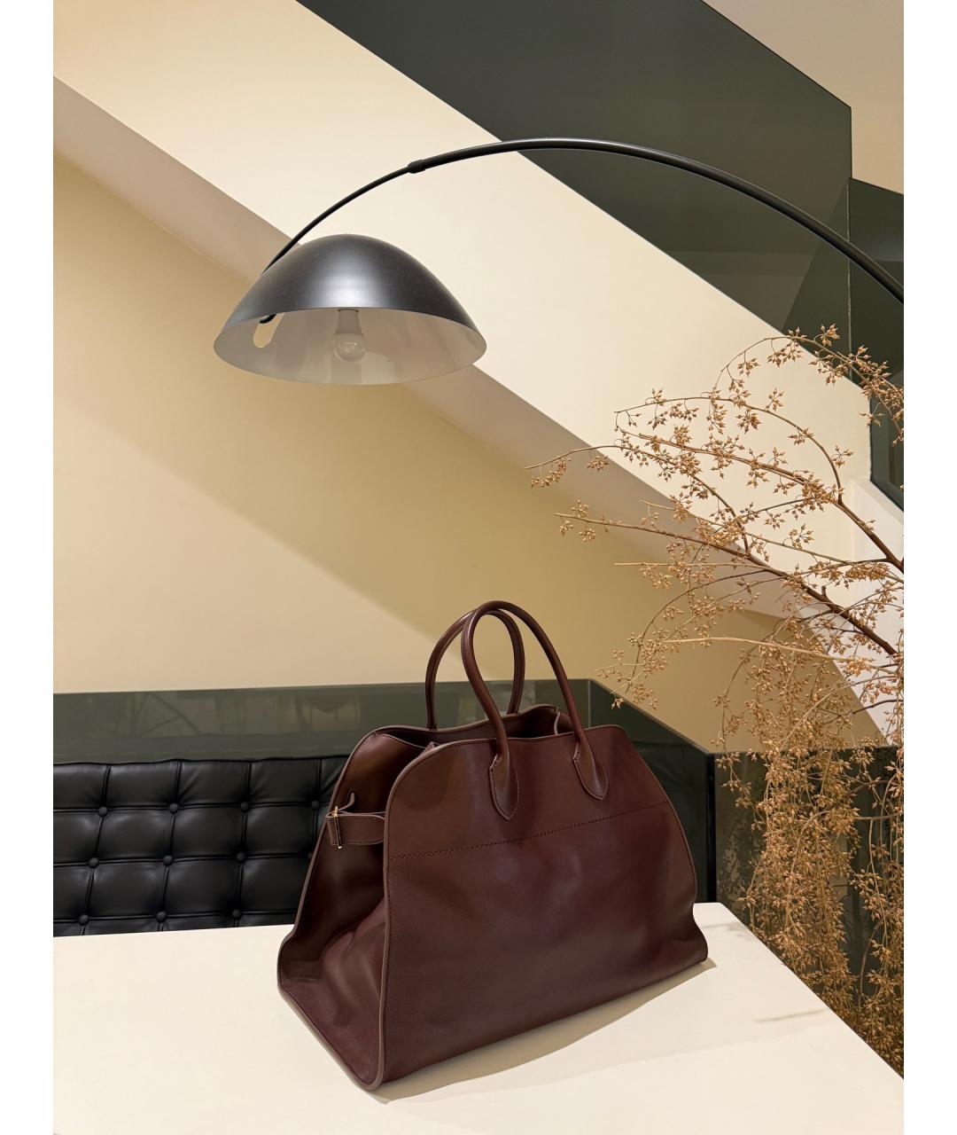 THE ROW Коричневая кожаная сумка тоут, фото 2