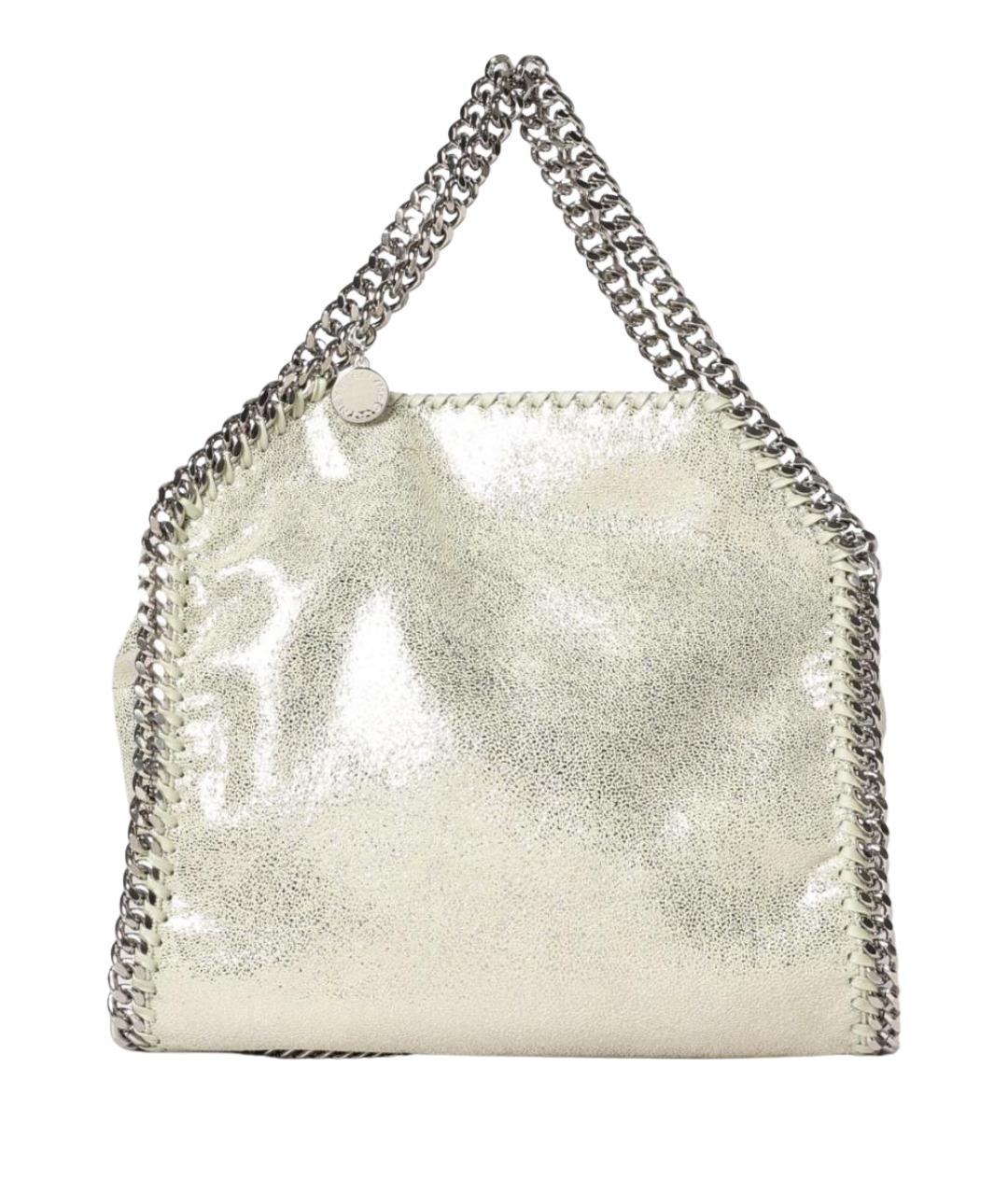 STELLA MCCARTNEY Золотая синтетическая сумка с короткими ручками, фото 1