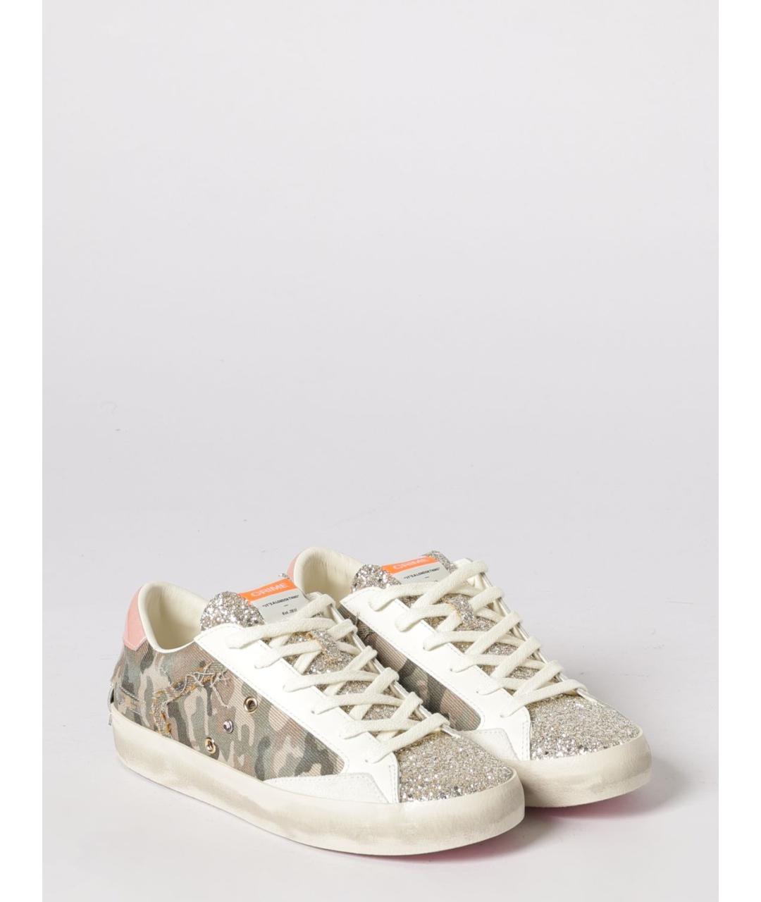 CRIME LONDON Золотые текстильные кеды, фото 2