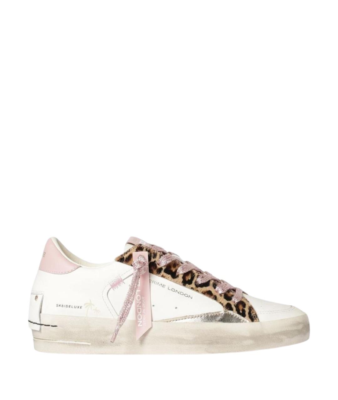 CRIME LONDON Белые кожаные кроссовки, фото 1