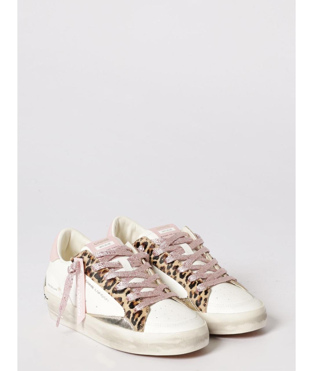 CRIME LONDON Белые кожаные кроссовки, фото 2