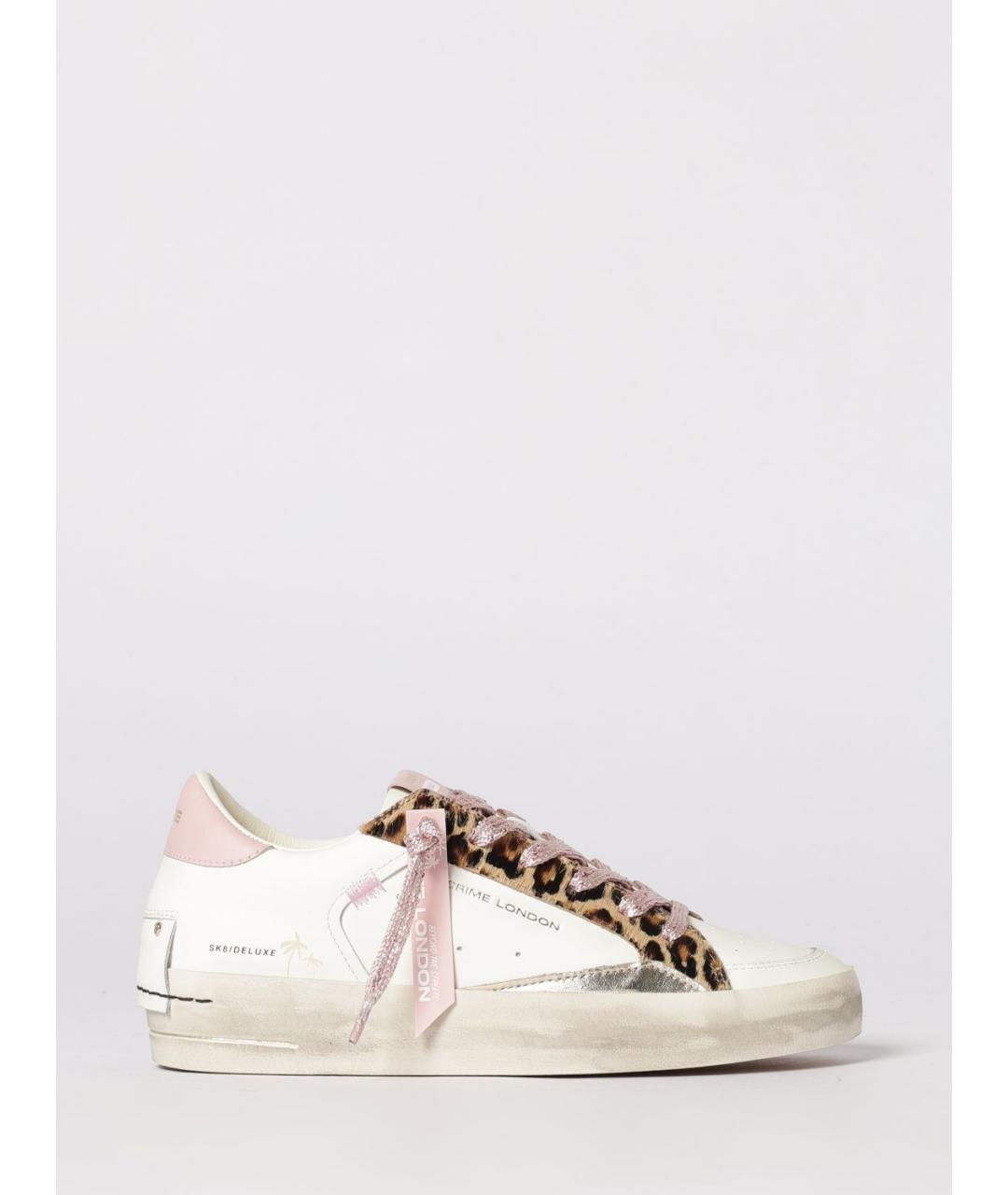 CRIME LONDON Белые кожаные кроссовки, фото 4