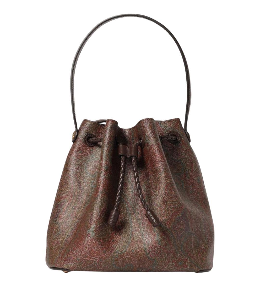 ETRO Коричневая хлопковая сумка с короткими ручками, фото 1