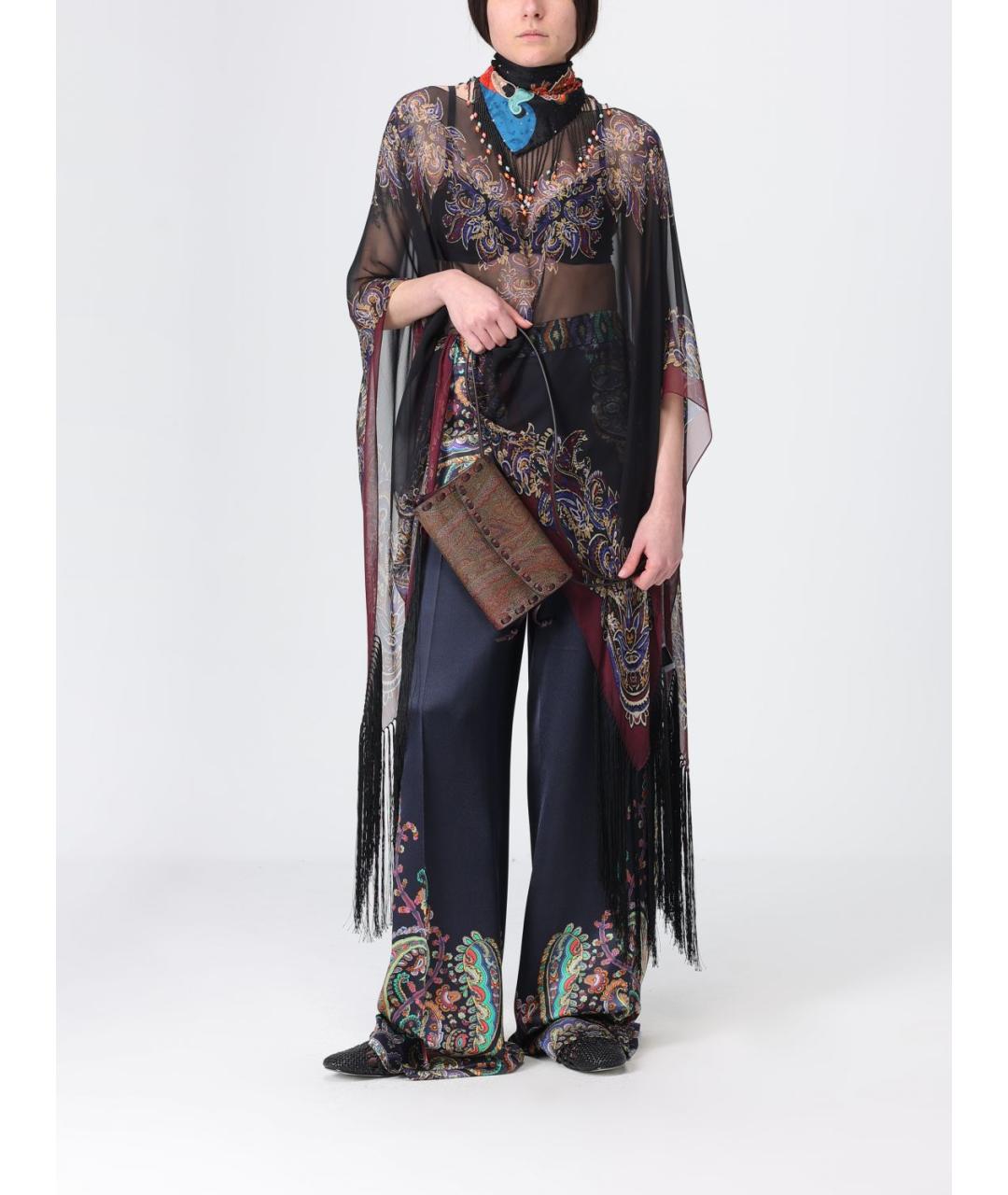 ETRO Коричневая хлопковая сумка через плечо, фото 2