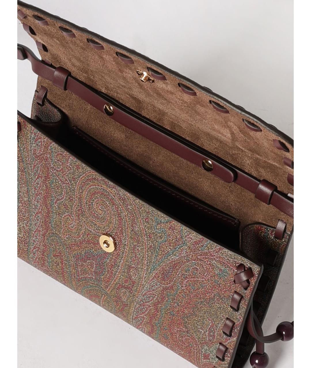 ETRO Коричневая хлопковая сумка через плечо, фото 5