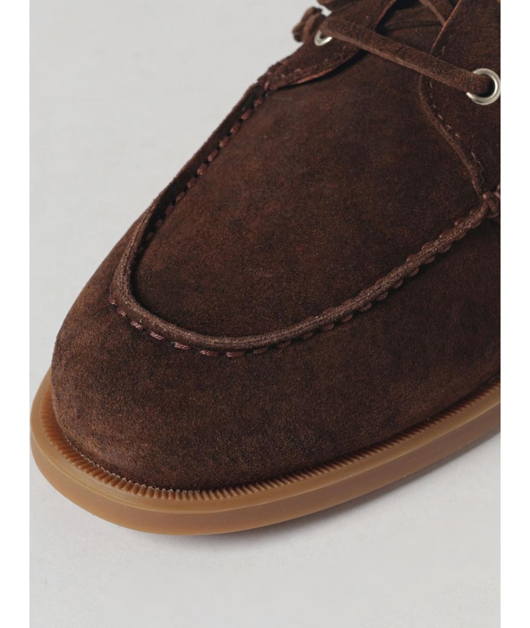 ETRO Коричневые кожаные лоферы, фото 4